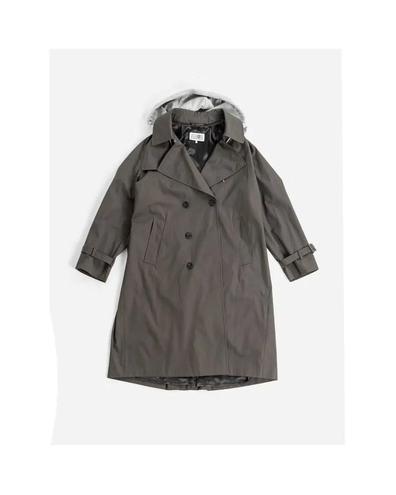 Maison Margiela Trench Coat — Gray Gray