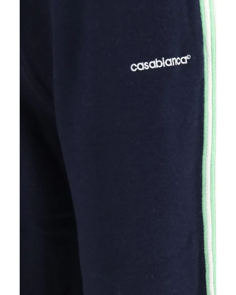 Casablanca Paris Men's Sweatpants Merino Wool Navy Trousers Navy