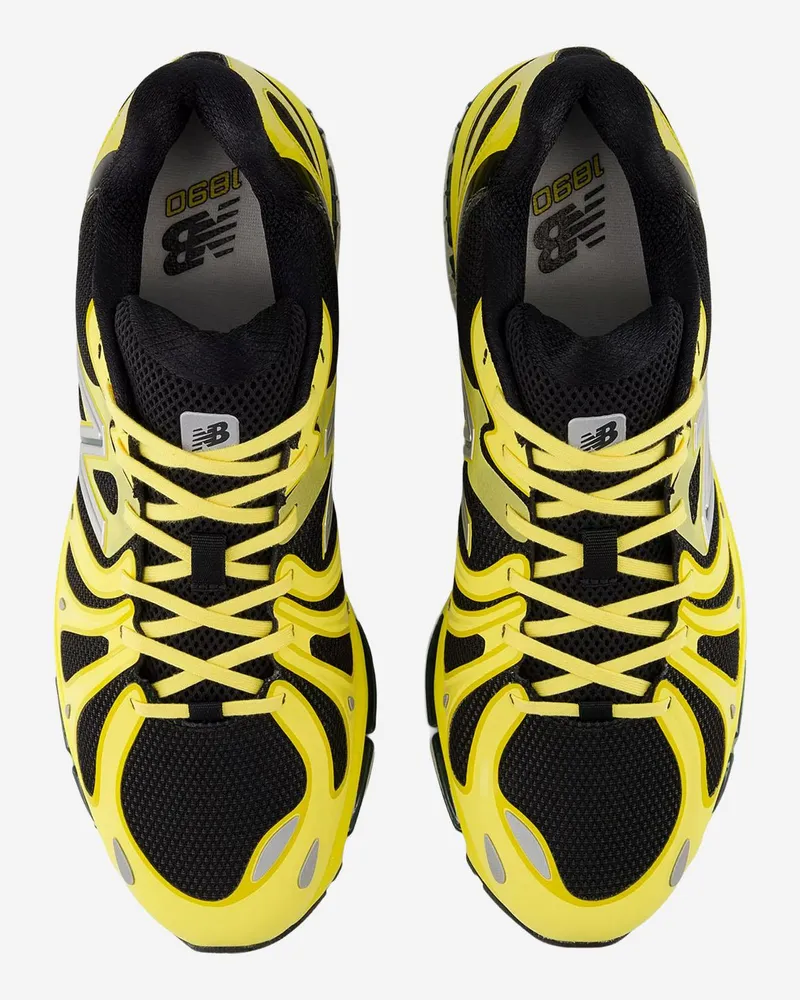 New Balance Unisex Sneakers 1890 Yellow Synthetic-Mesh Trainers Synthetic/mesh Yellow
