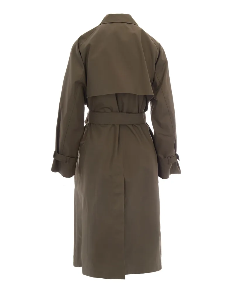 Max Mara Women's Trench Coat Taupe Cotton & Raincoats Beige