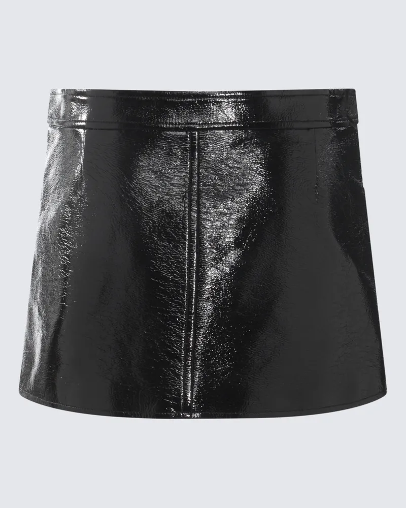 Courrèges Women's Skirts Black _co Pu Ea Black