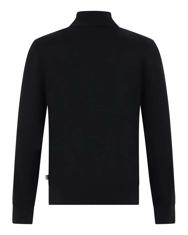 HUGO BOSS Virgin Wool Cardigan — Black Black