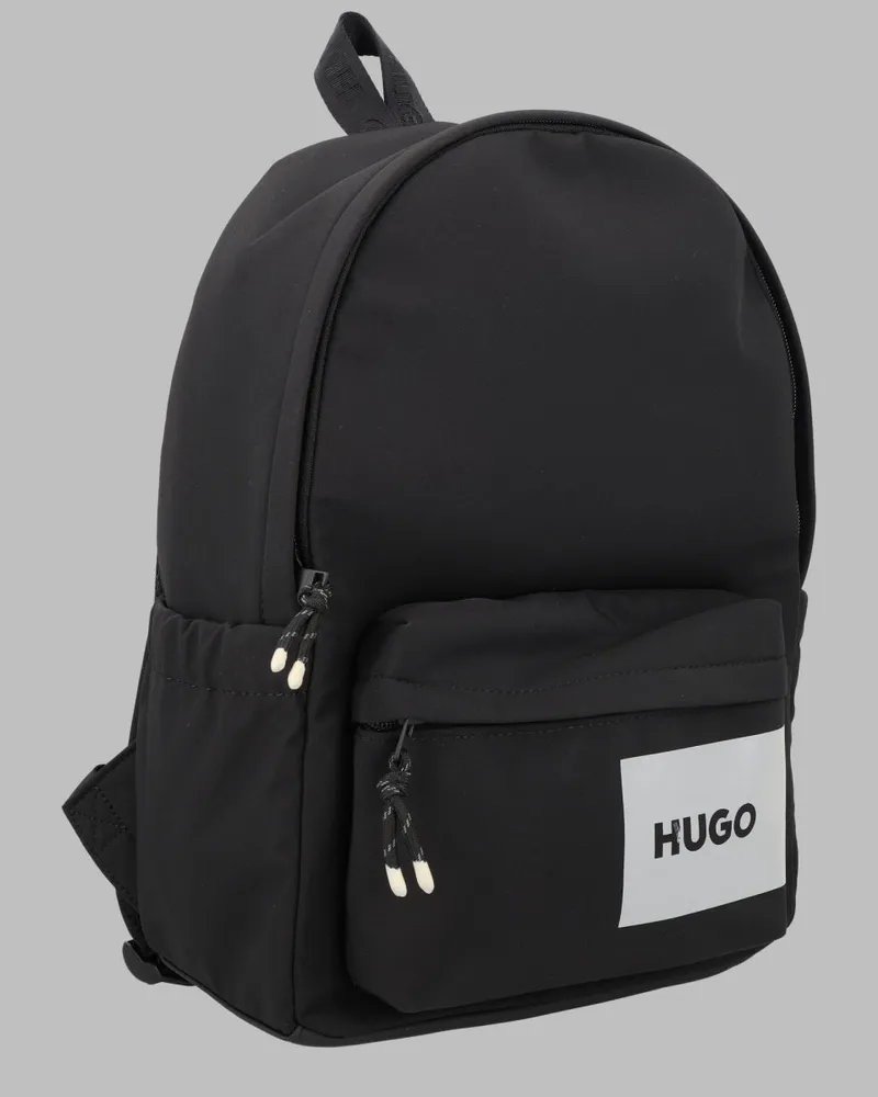 HUGO BOSS Kids' Backpack Black Polyester Backpacks Black