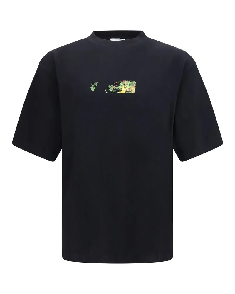 OFF-WHITE Men's T-Shirt Spices Arrow Black Cotton T-Shirts And Polos Black