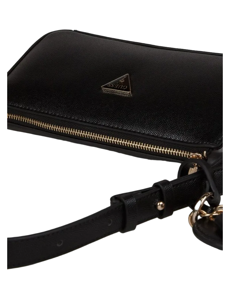 Guess Women's Shoulder Bag Black Polyurethane Shoulder-bags Black