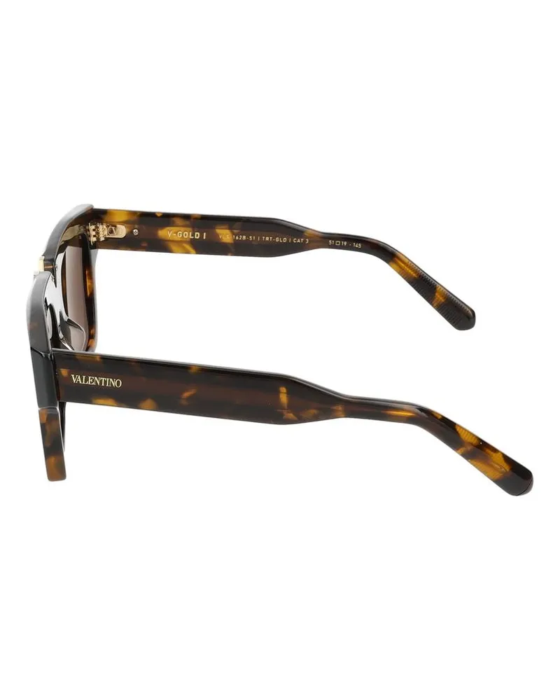 Valentino Garavani Unisex Sunglasses Vls-162b V Gold I Trt Gld 19-145 Acetate Tortoiseshell