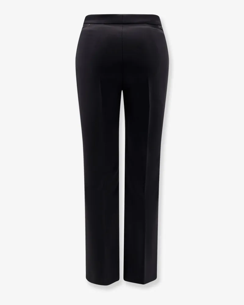 Elisabetta Franchi Women's Trousers High-Waisted Black Polyester Black