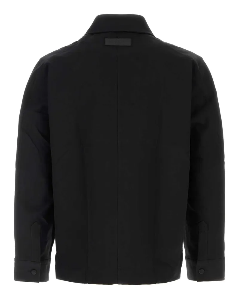 Givenchy Men's Couture Seam Overshirt Black Cotton Jacket Black