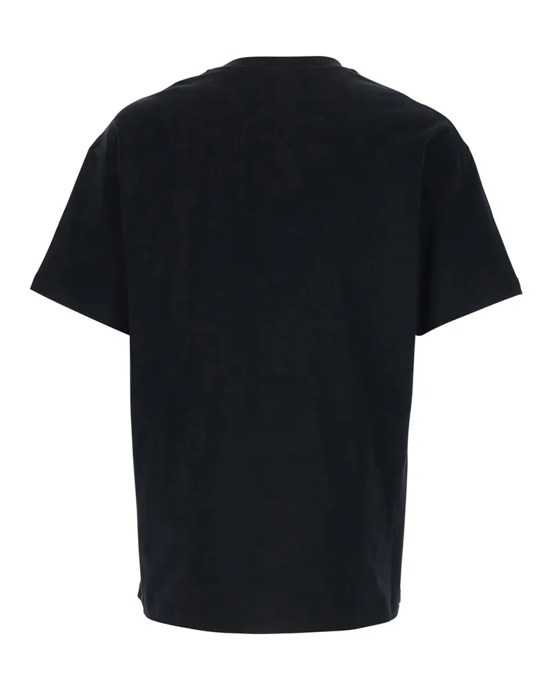 Givenchy Logo-Embroidered Crew Neck T-Shirt — Black Black