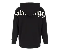 Logo-Printed Brushed Cotton Hoodie — Black