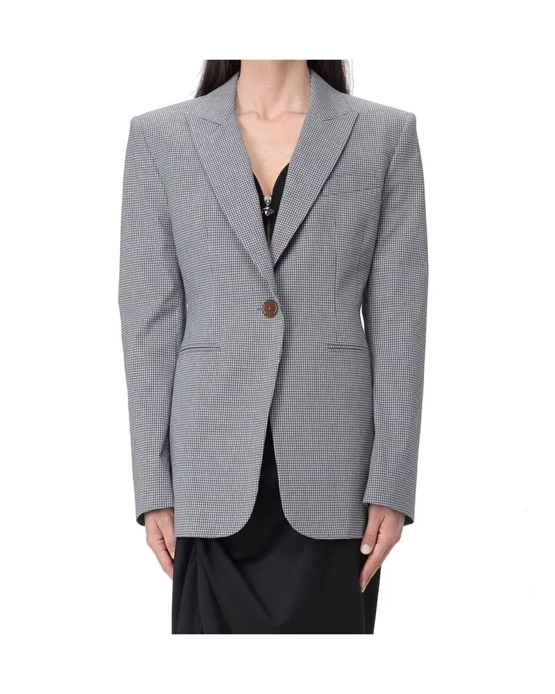 Vivienne Westwood Women's Black Cotton Blazer Clothing Gray
