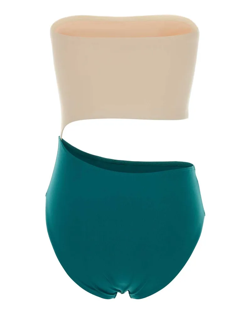 Eres Two-Tone Stretch Nylon Swimsuit — Multicolor Multicolor