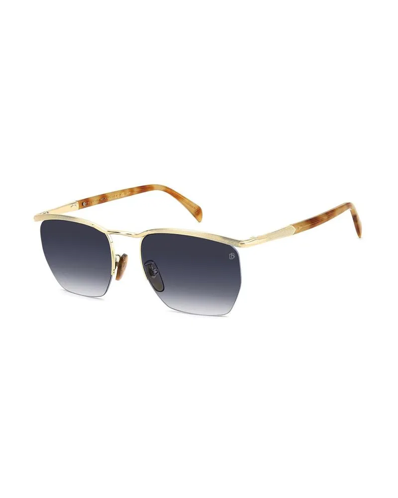 David Beckham Men's Sunglasses Gold Metal Gold