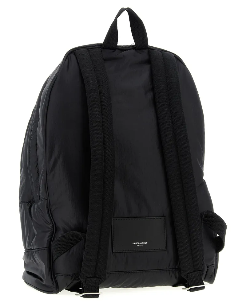 Saint Laurent Men's Black Calfskin Backpack Black