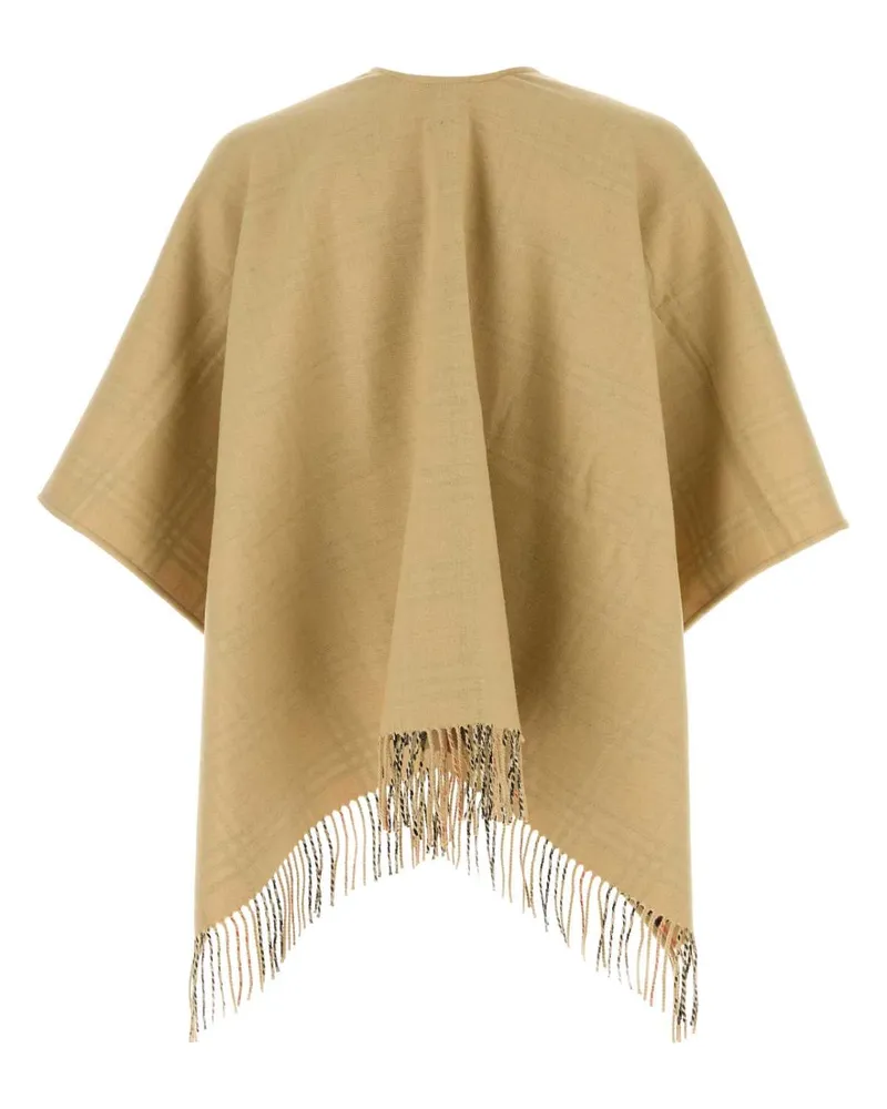 Burberry Unisex Beige Wool Reversibile Cape Sandsand Exterior: Maglieria Sweater Beige
