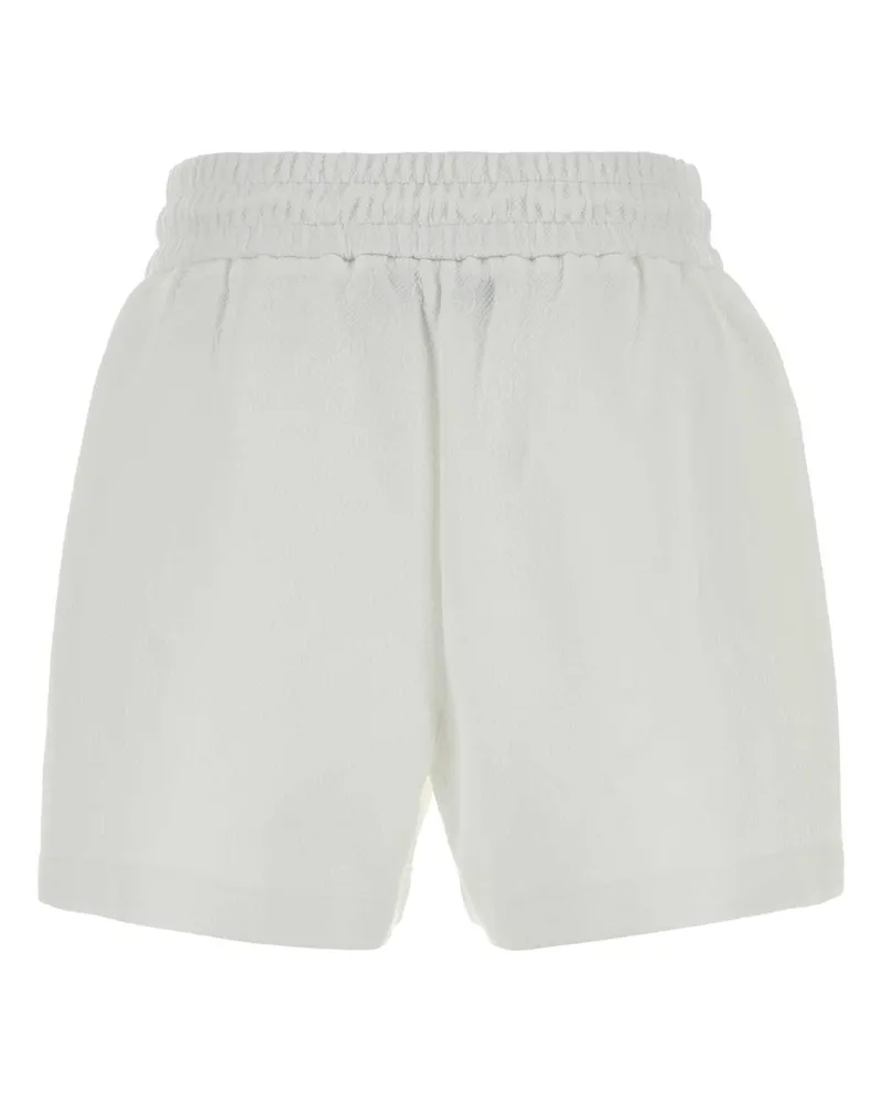 Gucci Men's White Stretch Nylon Bermuda Shorts Exterior: Elastane White
