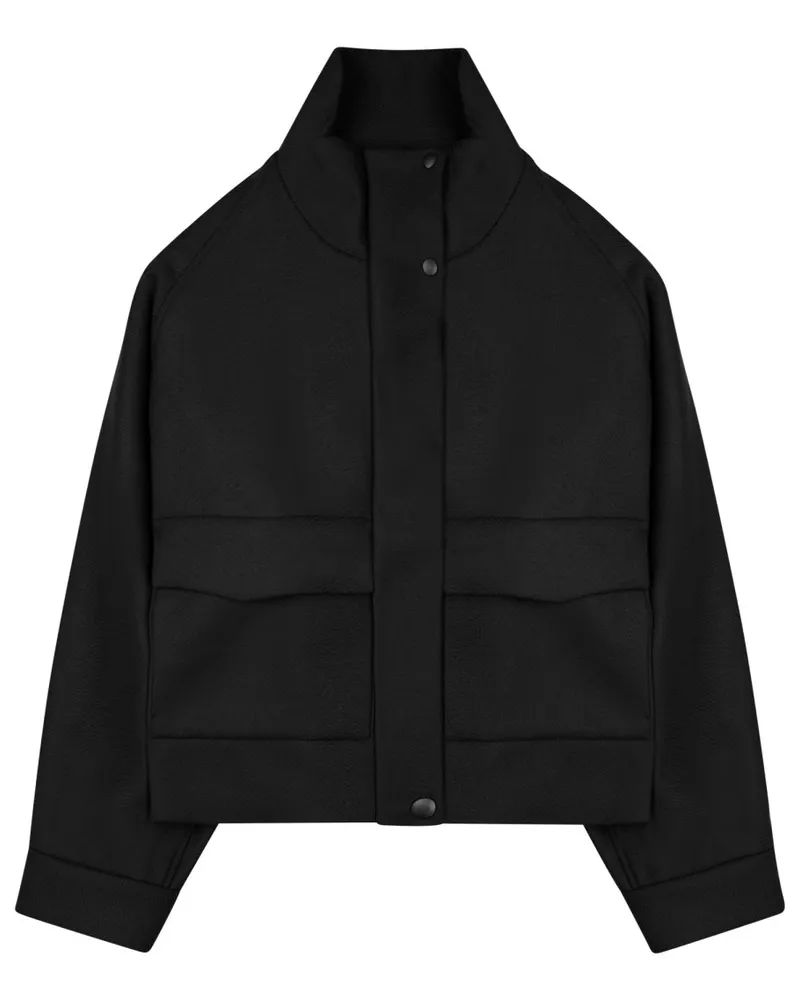 nine:inthe:morning Wool Blend Jacket — Black Black