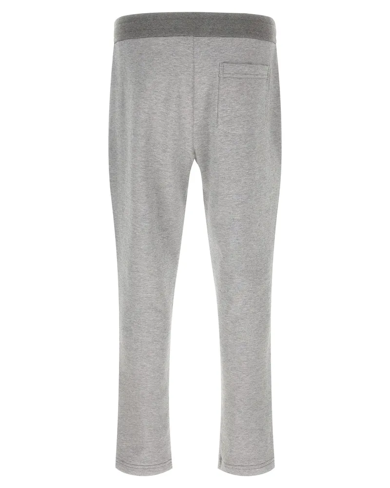 Brioni Men's Gray Cotton Joggers (workout Pants Gray