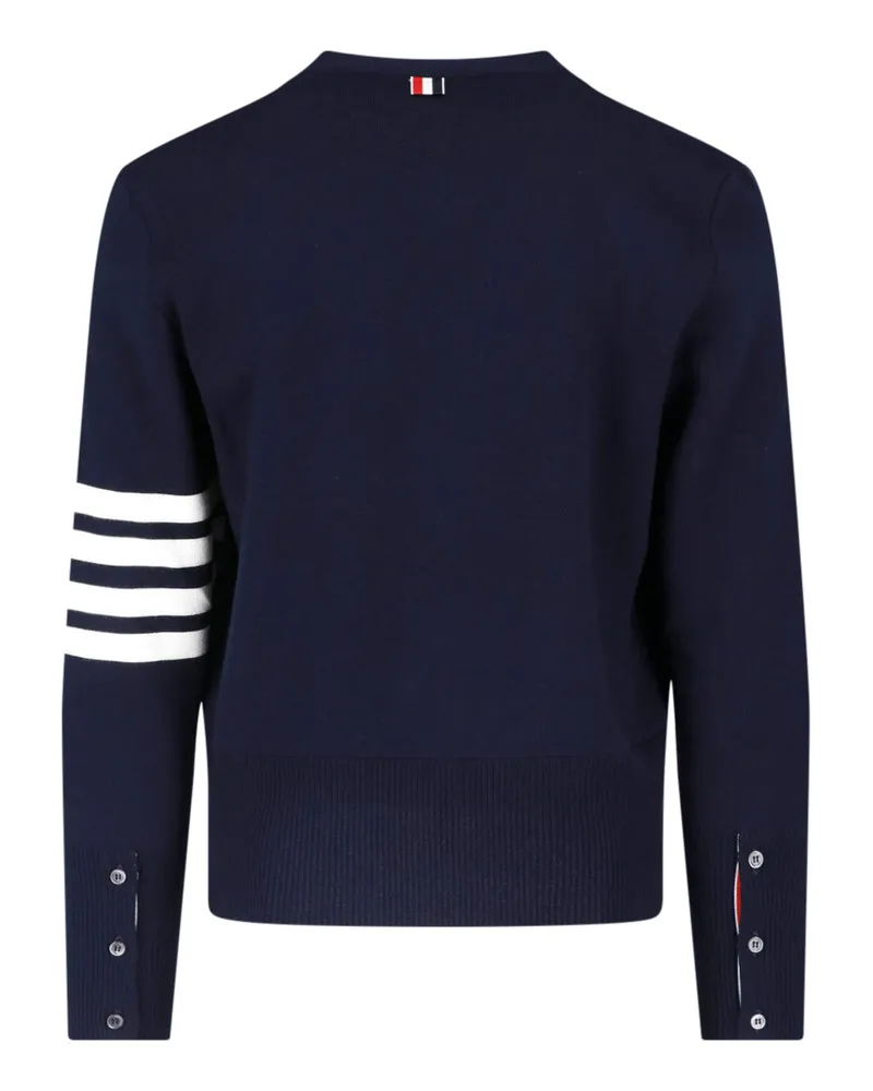 Thom Browne Men's Sweaters Blue Virgin Wool Navy