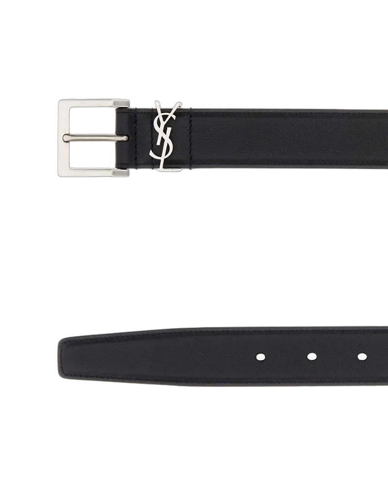 Saint Laurent Nero Cinture Belt Nero