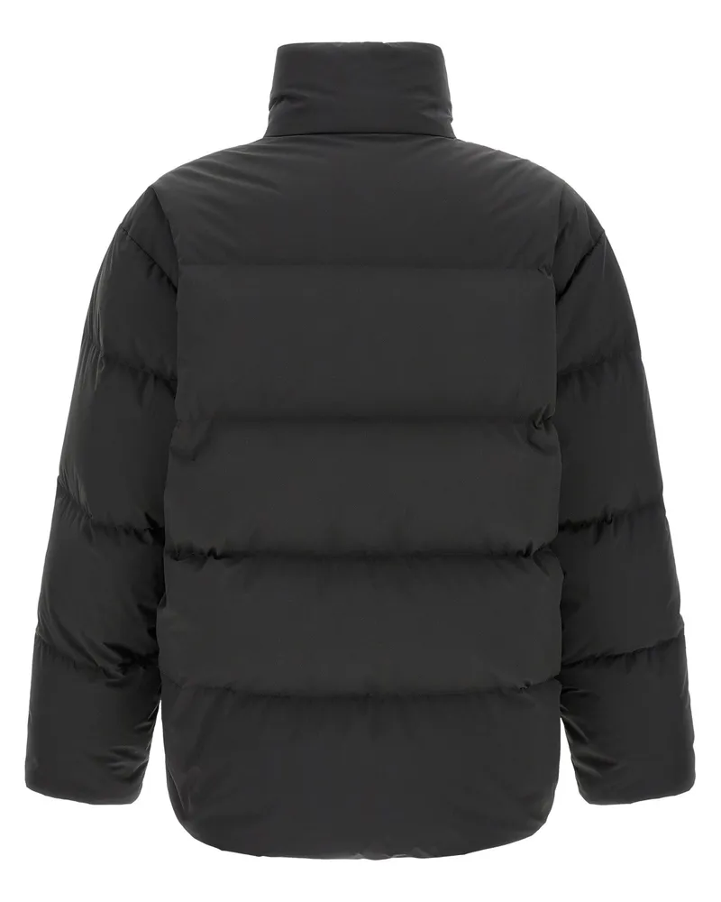 Saint Laurent Men's Black Polyester Full-Length Jacket Clothing Black