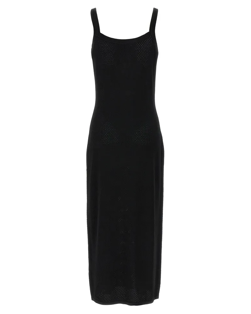 Alexander Wang Openwork Mesh Dress — Black Black