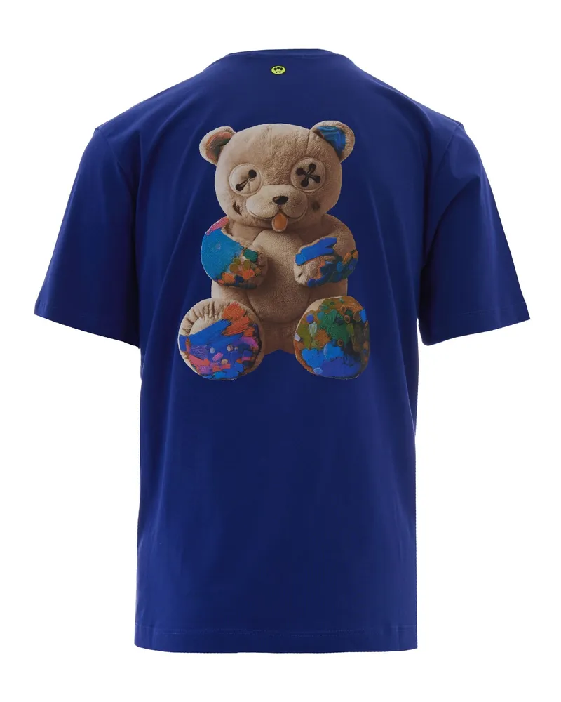 BARROW Men T-Shirt Bear Blue Ink Cotton T-Shirts And Polos Navy