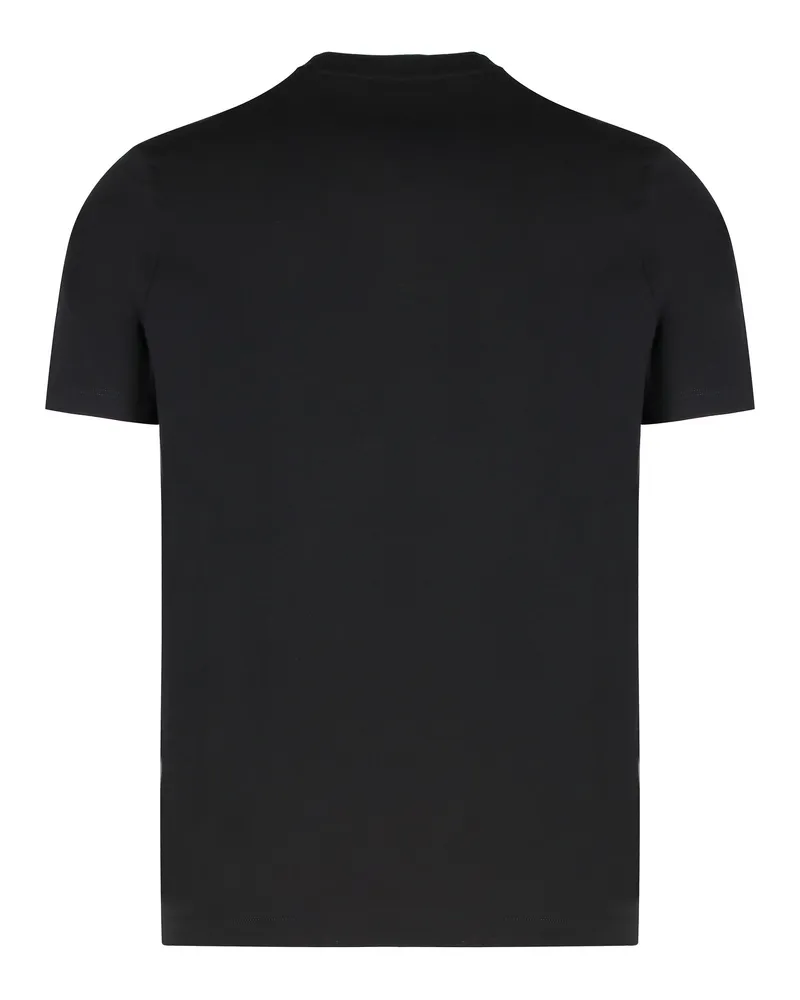 Paul & Shark Men's Black Cotton T-Shirt With Logo T-Shirts And Polos Black
