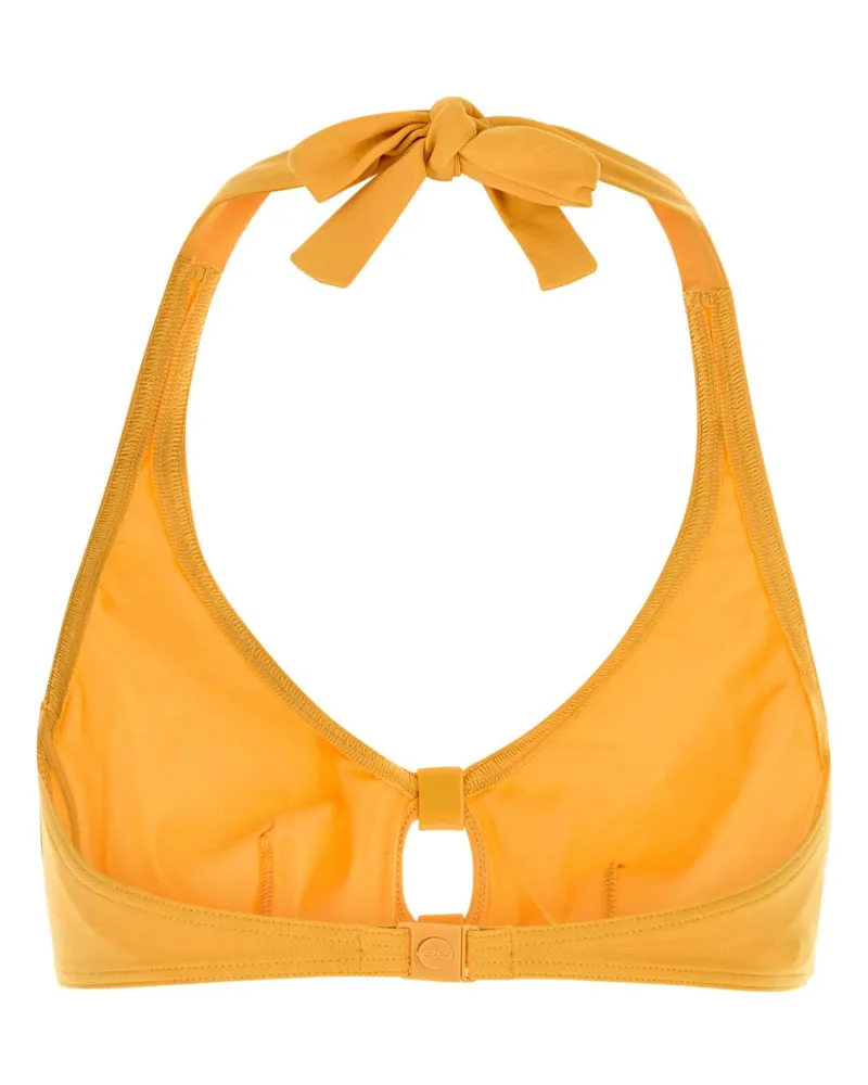 Eres Women's Yellow Stretch Nylon Float Bikini Top Raphia26b Exterior: Elastane Costumi Da Bagno Swimwear Yellow