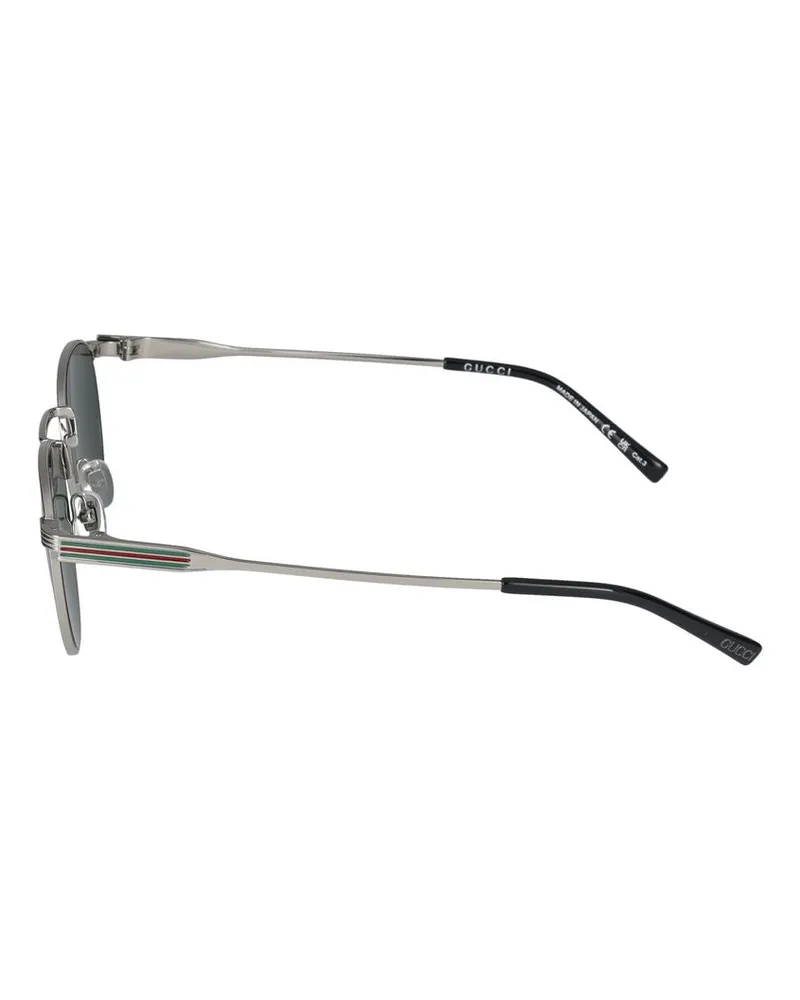 Gucci Men's Sunglasses Gg1875s 002 Silver Green 21-145 Metal Silver