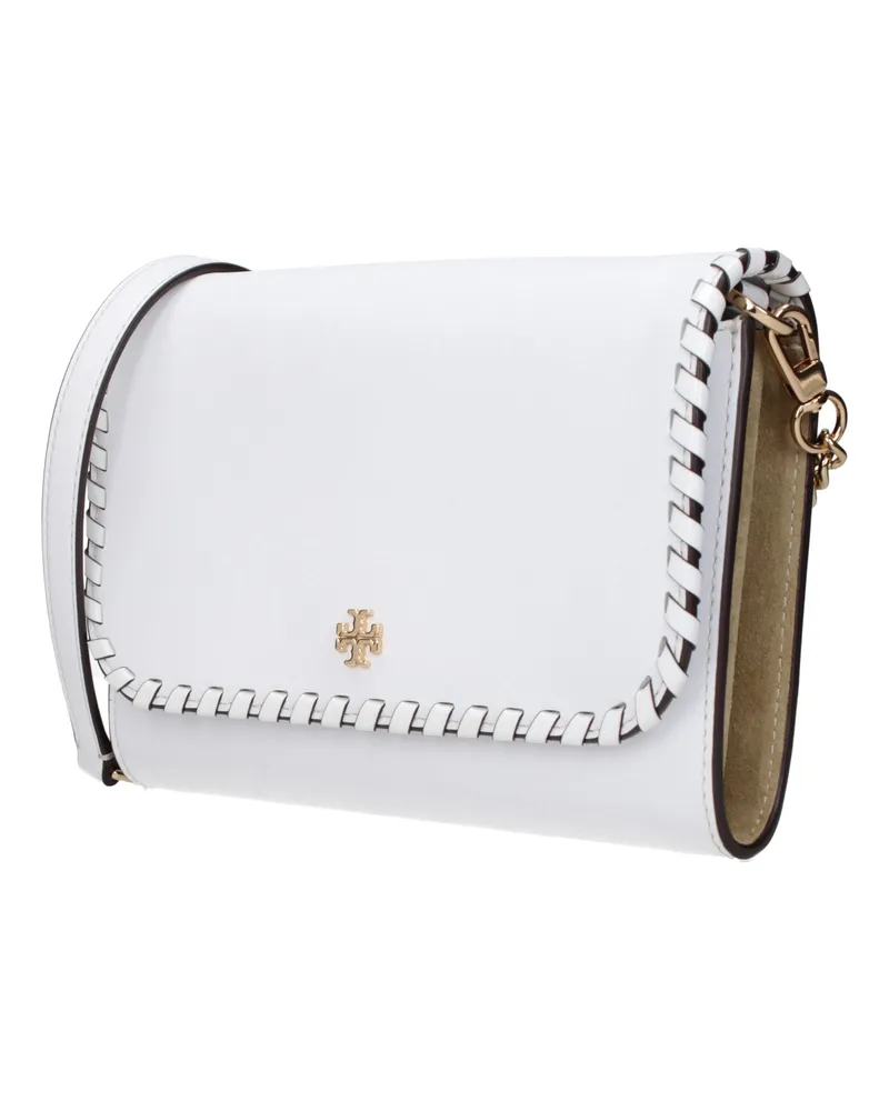 Tory Burch Women's White Leather Clutch Bag White