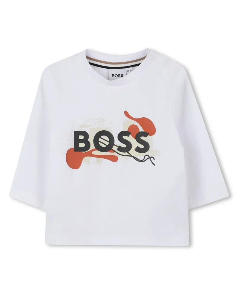 HUGO BOSS Cotton T-Shirt — White White