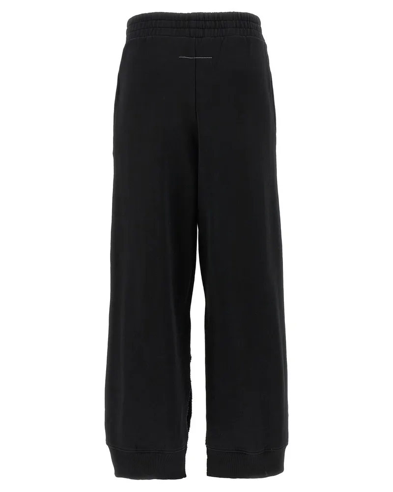 Maison Margiela Numeric Signature Logo Joggers — Black Black