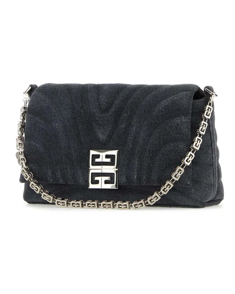 Givenchy Women's Black Denim Medium 4g Soft Handbag Borse A Mano Black