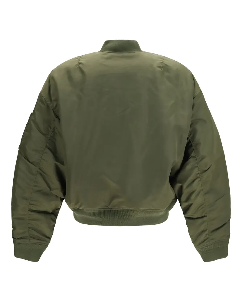 Dsquared2 Men's 80s Nylon Bomber Jacket Oak Green Down Coat Green