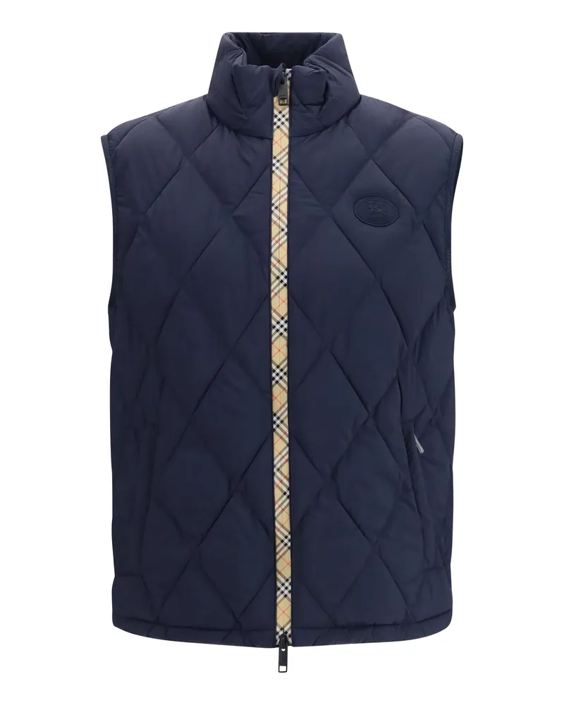 Burberry Men's Down Vest Navy Outer: Polyamide Padded & Jackets Navy