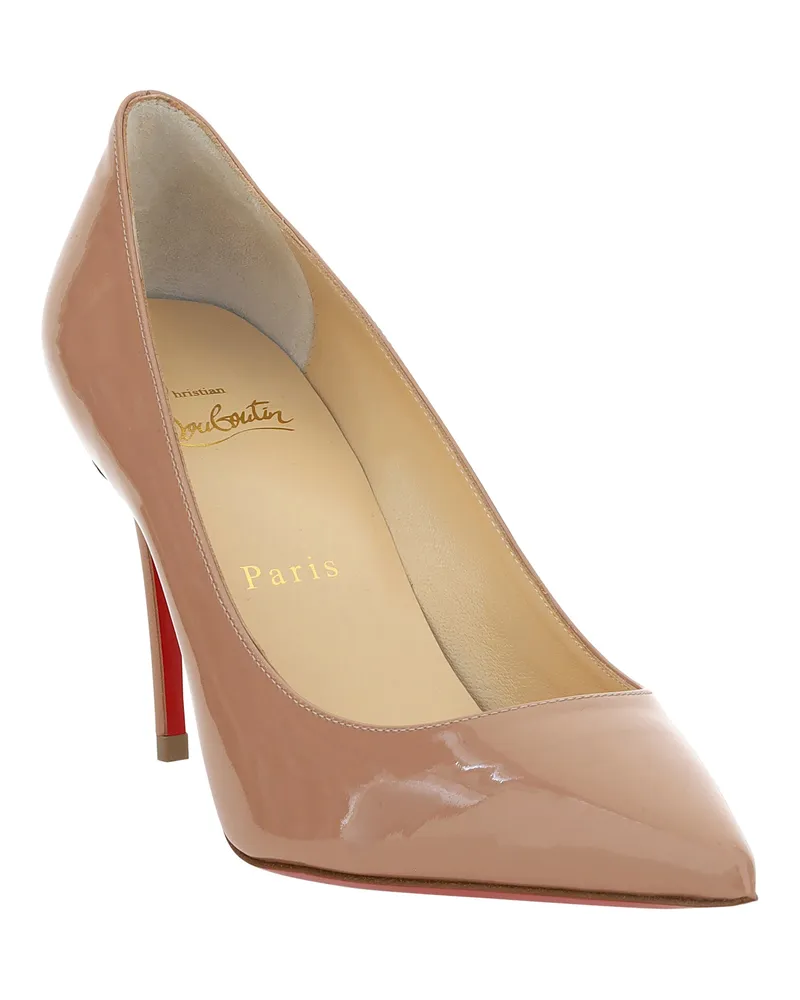 Christian Louboutin Women's Kate Pumps Blush High Heel Shoes Beige