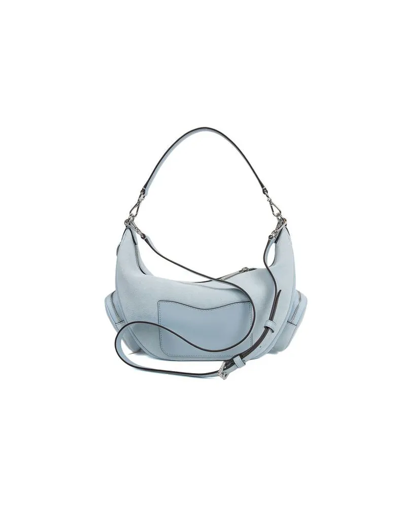 Michael Kors Women's Shoulder Bag Pale Ocean Leather Shoulder-bags Blue