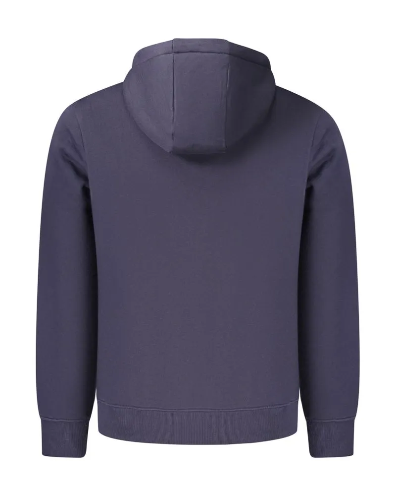 Napapijri Cotton Embroidered Logo Hoodie — Navy Navy