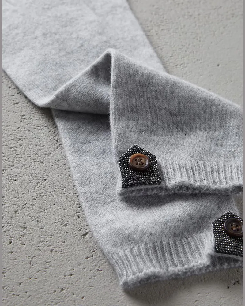 Brunello Cucinelli Womens Light Grey Cashmere Gloves One Color Accessories & Slg One