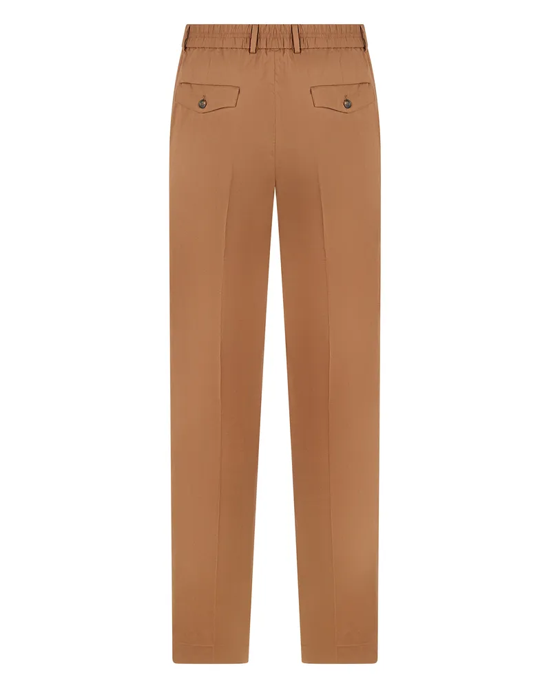 Slowear Men's Trousers Straight Cotton Light Burnt Camel