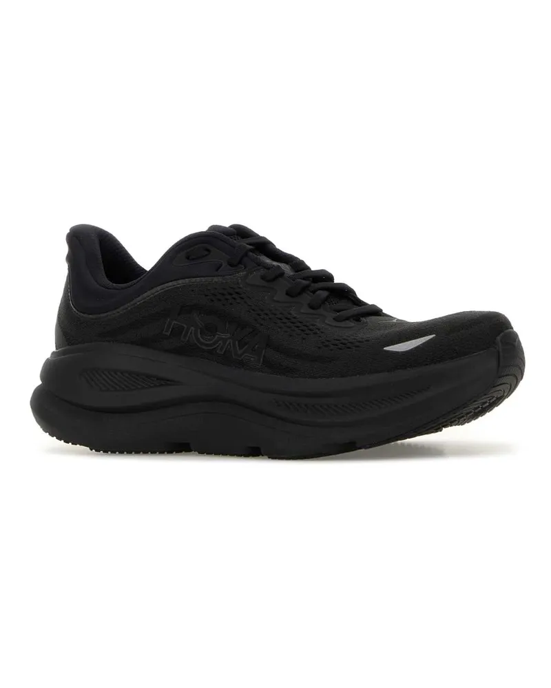 HOKA ONE ONE Unisex Black Fabric W Bondi 9 Sneakers Blackblack Black
