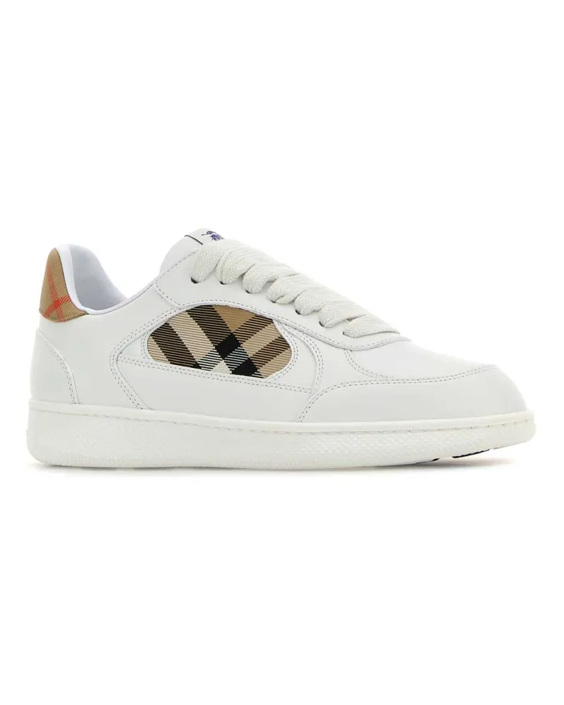 Burberry Women's White Leather Terrace Sneakers White