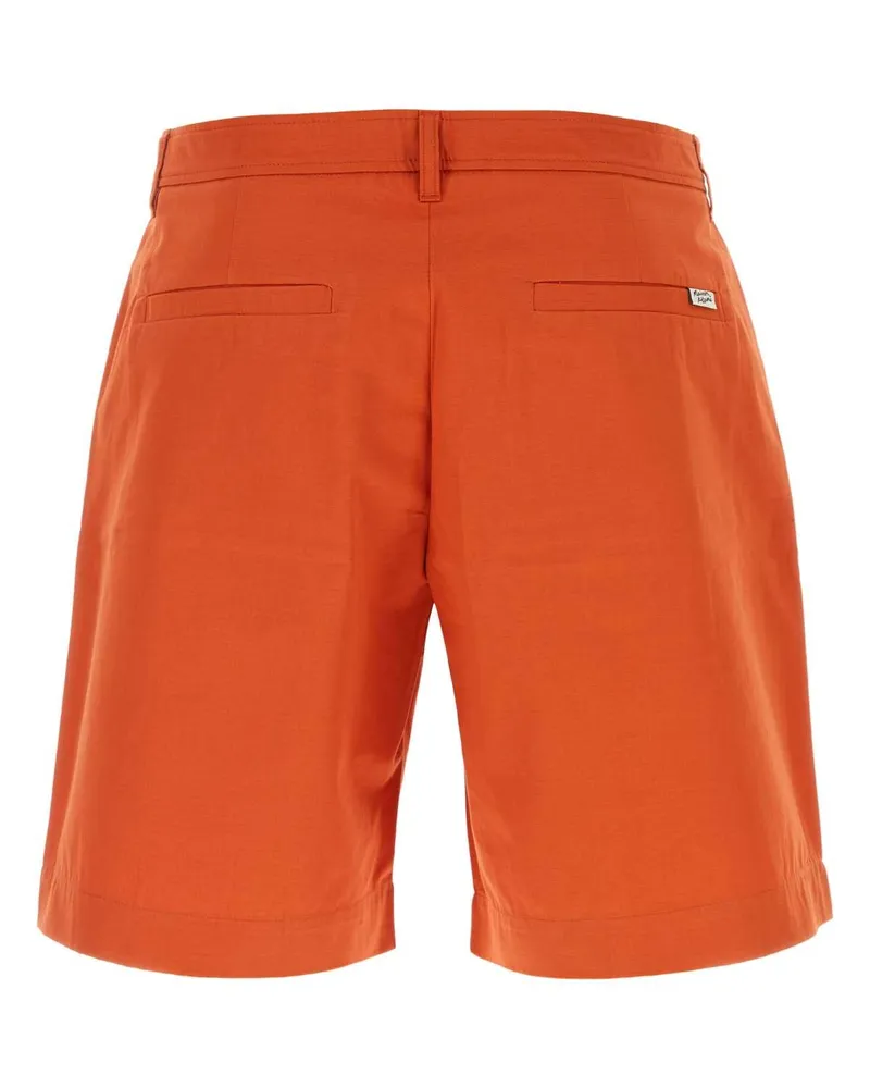 Kitsuné Mm01402ww0074 P674 Paprika Exterior: Cotton Short Orange