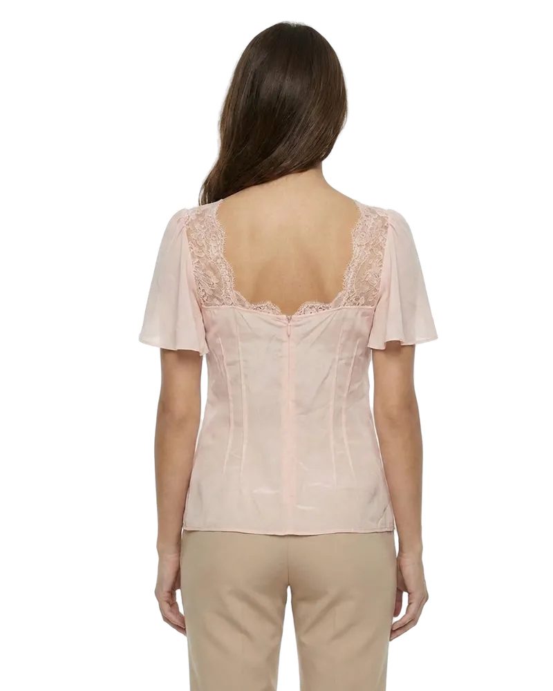 Dolce & Gabbana Women's Pink Elastane Blouse Pink
