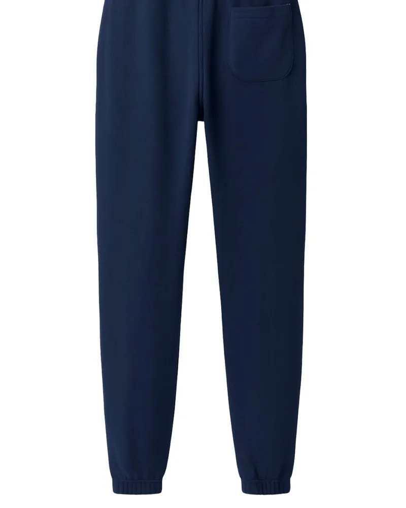 Ralph Lauren Logo Cotton-Blend Trousers — Blue Blue