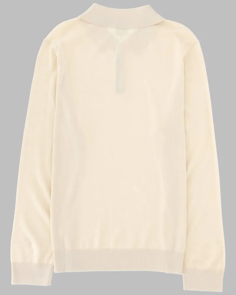 Paul Smith Merino Wool Polo Shirt — Beige Beige
