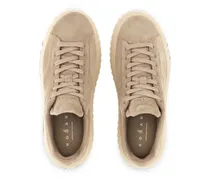 Suede Sneaker — Beige