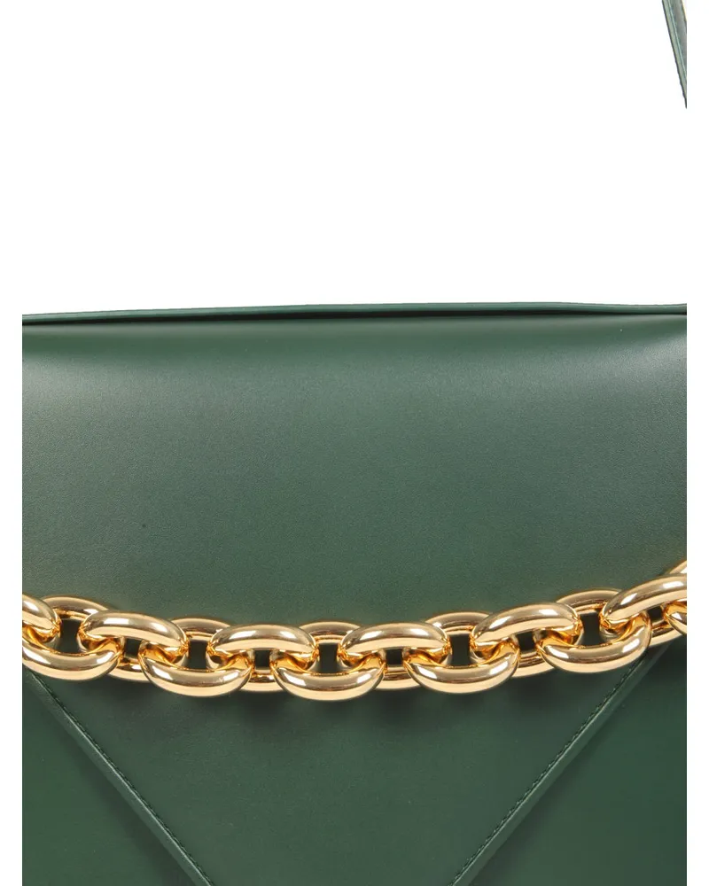 Bottega Veneta Women's Leather Shoulder Bag Mount Green Green