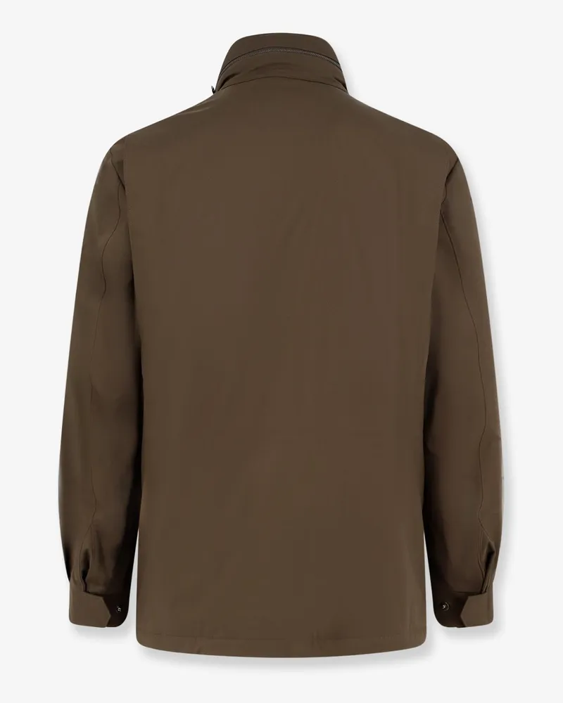 Loro Piana Men's Jacket Traveller Windmate Storm System Green Polyamide Green